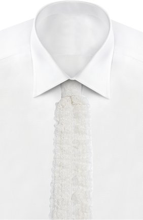 Галстук с кружевом REDVALENTINO, кремвого цвета, арт. KR3WF000/15S в ЦУМ | Фото №2 Галстук с кружевом REDVALENTINO кремвого цвета | Фото №2