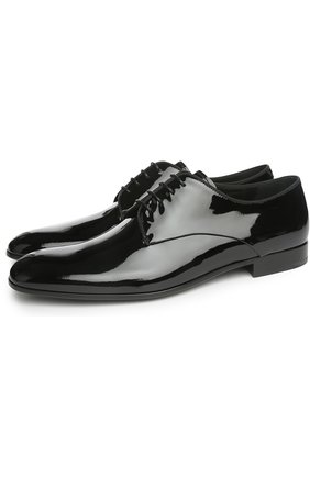 Мужские туфли GIORGIO ARMANI черного цвета, арт. X2C055/XC882 | Фото 2 (Материал внутренний: Текстиль, Натуральная кожа; Стили: Классический; Мужское Кросс-КТ: Вечерняя обувь; Материал внешний: Кожа)