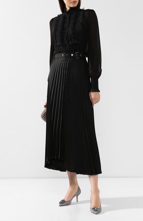 Женская текстильные туфли rainbow lace DOLCE & GABBANA серебряного цвета по цене 57950 руб., арт. 0112/CD0066/AL198 | Фото 2 Женская текстильные туфли rainbow lace DOLCE & GABBANA серебряного цвета, арт. 0112/CD0066/AL198 | Фото 2