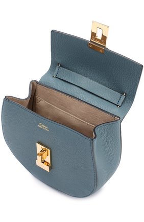 Женская сумка drew mini на цепочке CHLOÉ голубая цвета, арт. 3S1032/944 купить в ЦУМ | Фото №4 Сумка Drew mini на цепочке Chloé голубая цвета | Фото №4