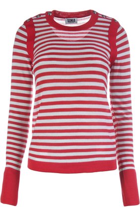 Женский красный вязаный пуловер Sonia by Sonia Rykiel, арт. 16E 85169906-YY купить в ЦУМ | Фото №1 Вязаный пуловер Sonia by Sonia Rykiel красный | Фото №1