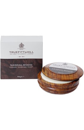Мужская люкс-мыло для бритья в деревянной чаше sandalwood TRUEFITT&HILL бесцветного цвета, арт. 554 | Фото 1 (Статус проверки: Проверена категория)