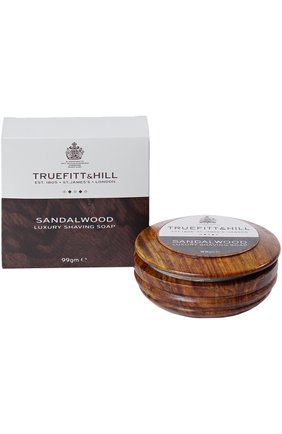 Мужская люкс-мыло для бритья в деревянной чаше sandalwood TRUEFITT&HILL бесцветного цвета, арт. 554 | Фото 2 (Статус проверки: Проверена категория)