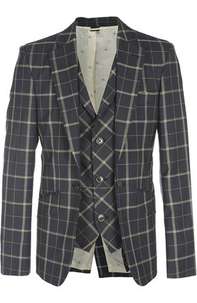 Мужской синий пиджак Vivienne Westwood, арт. S25BN0310/S44802 купить в ЦУМ | Фото №1 Пиджак Vivienne Westwood синий | Фото №1