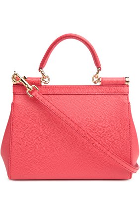 Женская сумка sicily small DOLCE & GABBANA коралловая цвета, арт. 0116/BB6003/A1001 купить в ЦУМ | Фото №2 Сумка Sicily small Dolce & Gabbana коралловая цвета | Фото №2