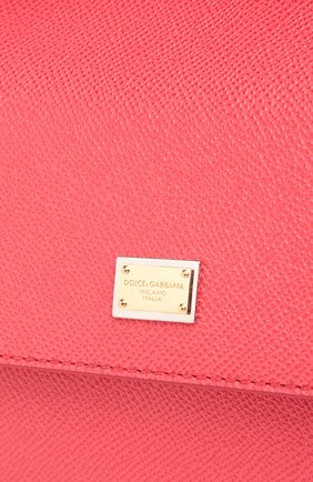 Женская сумка sicily small DOLCE & GABBANA коралловая цвета, арт. 0116/BB6003/A1001 купить в ЦУМ | Фото №5 Сумка Sicily small Dolce & Gabbana коралловая цвета | Фото №5