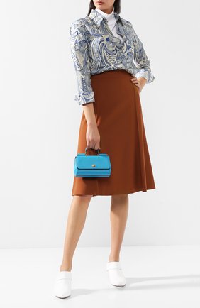 Сумка Sicily mini Dolce & Gabbana, бирюзового цвета, арт. 0116/BB5935/A1001 в ЦУМ | Фото №2 Сумка Sicily mini Dolce & Gabbana бирюзового цвета | Фото №2