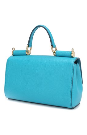 Сумка Sicily mini Dolce & Gabbana, бирюзового цвета, арт. 0116/BB5935/A1001 в ЦУМ | Фото №3 Сумка Sicily mini Dolce & Gabbana бирюзового цвета | Фото №3