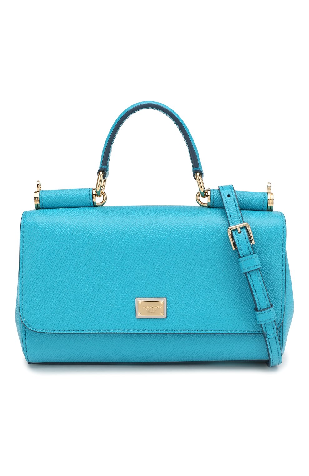 Сумка Sicily mini Dolce & Gabbana, бирюзового цвета, арт. 0116/BB5935/A1001 в ЦУМ | Фото №6 Сумка Sicily mini Dolce & Gabbana бирюзового цвета | Фото №6
