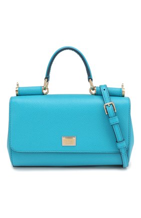 Сумка Sicily mini Dolce & Gabbana, бирюзового цвета, арт. 0116/BB5935/A1001 в ЦУМ | Фото №6 Сумка Sicily mini Dolce & Gabbana бирюзового цвета | Фото №6