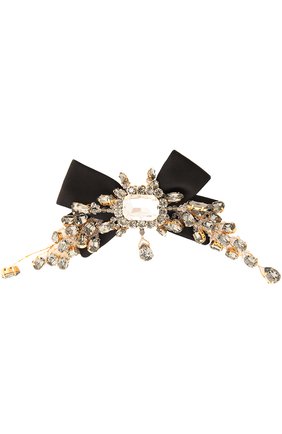 Заколка Dolce & Gabbana, черного цвета, арт. 0136/WHI2F2/W0001 в ЦУМ | Фото №1 Заколка Dolce & Gabbana черного цвета | Фото №1