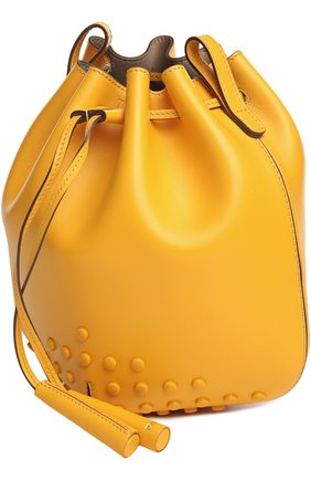 Женская сумка TOD’S желтая цвета, арт. XBWGMMKG100T0P купить в ЦУМ | Фото №3 Сумка Tod’s желтая цвета | Фото №3