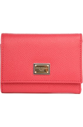 Кожаный кошелек Dolce & Gabbana, розового цвета, арт. 0116/BI0770/A1001 в ЦУМ | Фото №1 Кожаный кошелек Dolce & Gabbana розового цвета | Фото №1
