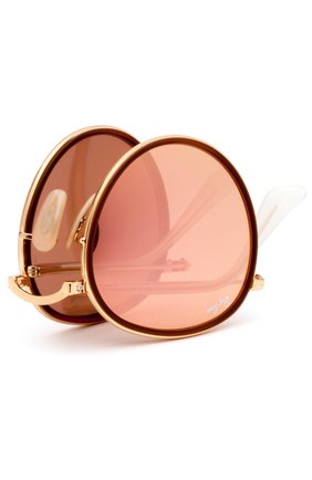 Женские солнцезащитные очки RAY-BAN красного цвета по цене 15300 руб., арт. 3517-001/Z2 | Фото 4 Женские солнцезащитные очки RAY-BAN красного цвета, арт. 3517-001/Z2 | Фото 4