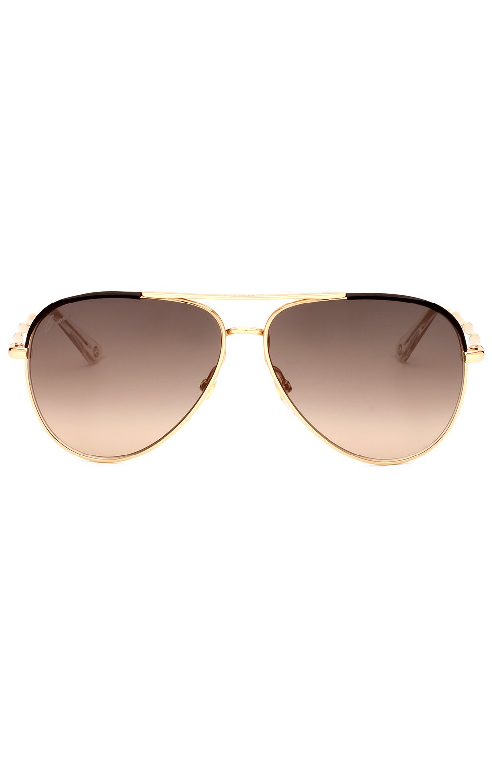Женские солнцезащитные очки GUCCI коричневого цвета, арт. 4276 J5G DX | Фото 1