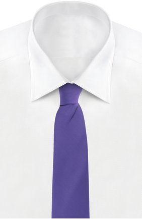 Мужской галстук BRIONI фиолетового цвета, арт. 062I/PZ409 | Фото 2 (Материал: Шелк, Текстиль; Принт: Без принта)