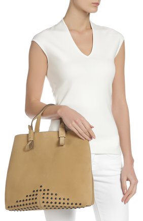Женская сумка gommino TOD’S бежевая цвета, арт. XBWGMMFG300XCG купить в ЦУМ | Фото №7 Сумка Gommino Tod’s бежевая цвета | Фото №7