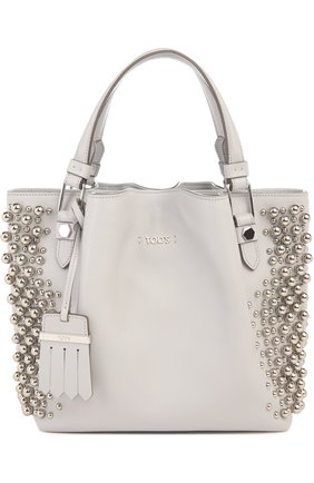 Женская сумка TOD’S светло-серая цвета, арт. XBWAACAP101TIC купить в ЦУМ | Фото №1 Сумка Tod’s светло-серая цвета | Фото №1