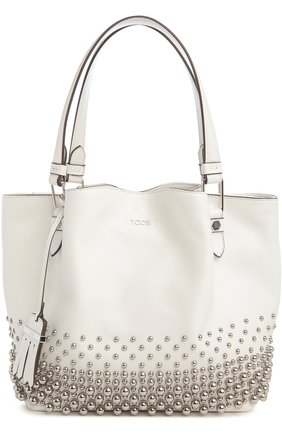 Женская сумка TOD’S белая цвета, арт. XBWAACAP201TIC купить в ЦУМ | Фото №1 Сумка Tod’s белая цвета | Фото №1