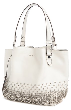 Женская сумка TOD’S белая цвета, арт. XBWAACAP201TIC купить в ЦУМ | Фото №3 Сумка Tod’s белая цвета | Фото №3