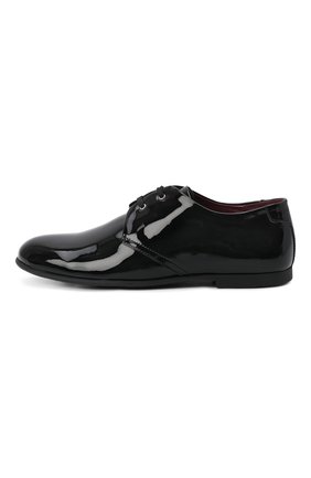 Детские лаковые дерби DOLCE & GABBANA черного цвета по цене 23450 руб., арт. 0132/DA0250/A1328/29-36 | Фото 2 Детские лаковые дерби DOLCE & GABBANA черного цвета, арт. 0132/DA0250/A1328/29-36 | Фото 2 (Статус проверки: Проверена категория; Мальчики Кросс-КТ: дерби; Случай: Вечерний; Материал внешний: Кожа; Материал внутренний: Текстиль, Натуральная кожа)