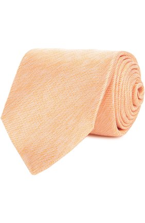 Мужской галстук KITON оранжевого цвета, арт. KA/C6D59 | Фото 1 (Материал: Шелк, Текстиль; Статус проверки: Проверено; Принт: Без принта)