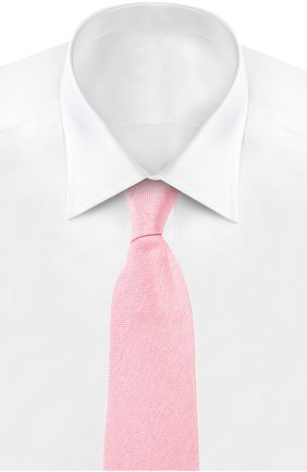 Мужской галстук KITON розового цвета, арт. KA/C6D59 | Фото 2 (Материал: Текстиль, Шелк; Статус проверки: Проверено; Принт: Без принта)