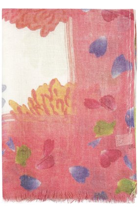 Женский шарф с принтом KITON розового цвета, арт. D41741/7L81 | Фото 2 (Материал: Текстиль, Кашемир, Шерсть, Лен; Статус проверки: Требуются правки, Проверена категория)