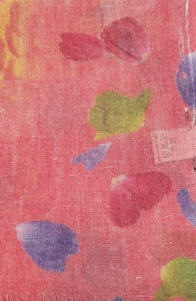 Женский шарф с принтом KITON розового цвета, арт. D41741/7L81 | Фото 3 (Материал: Текстиль, Кашемир, Шерсть, Лен; Статус проверки: Требуются правки, Проверена категория)
