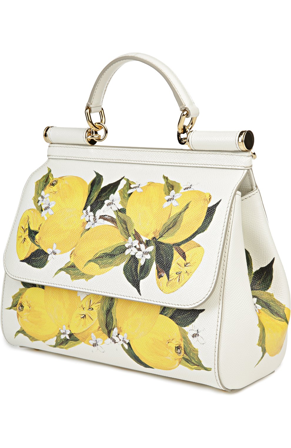 Женская сумка sicily medium с принтом DOLCE & GABBANA желтая цвета, арт. 0116/BB6002/AC520 купить в ЦУМ | Фото №3 Сумка Sicily medium с принтом Dolce & Gabbana желтая цвета | Фото №3