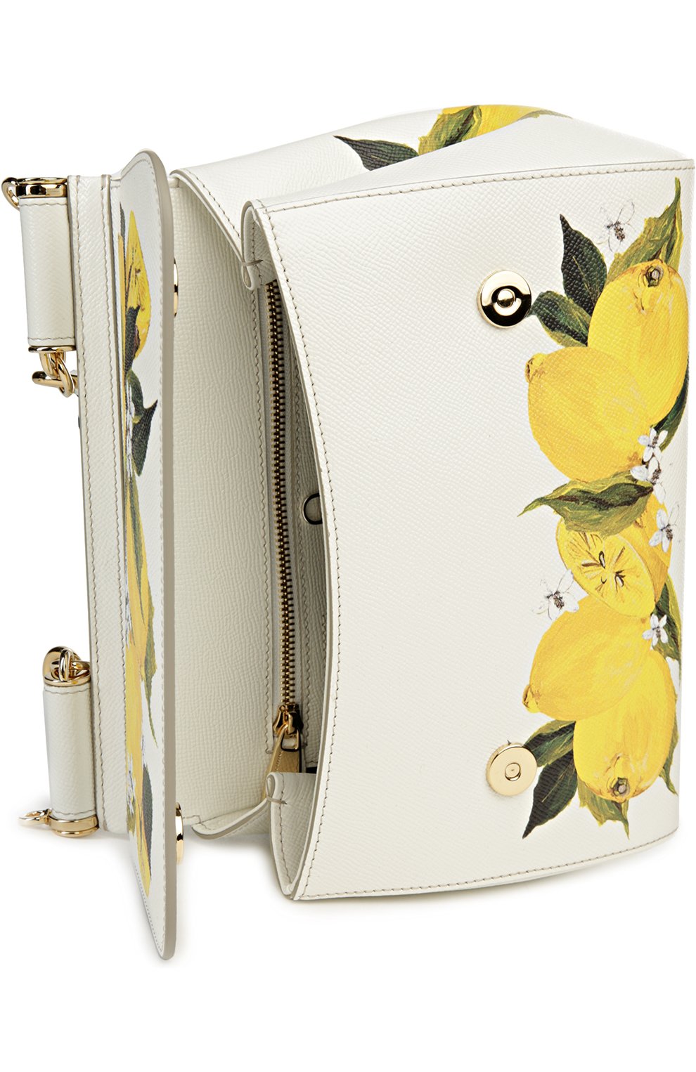 Женская сумка sicily medium с принтом DOLCE & GABBANA желтая цвета, арт. 0116/BB6002/AC520 купить в ЦУМ | Фото №4 Сумка Sicily medium с принтом Dolce & Gabbana желтая цвета | Фото №4