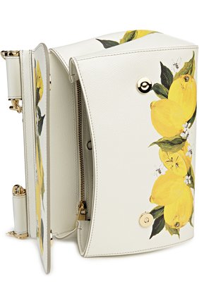 Женская сумка sicily medium с принтом DOLCE & GABBANA желтая цвета, арт. 0116/BB6002/AC520 купить в ЦУМ | Фото №4 Сумка Sicily medium с принтом Dolce & Gabbana желтая цвета | Фото №4