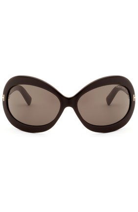 Женские очки солнцезащитные TOM FORD черного цвета, арт. TF428 01A | Фото 1 (Тип очков: С/з)