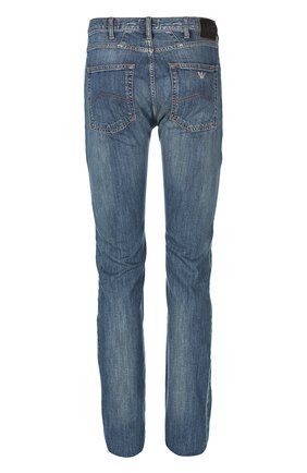 Мужские синие джинсы прямого кроя Armani Jeans, арт. 06J84/2U купить в ЦУМ | Фото №1 Джинсы прямого кроя Armani Jeans синие | Фото №1