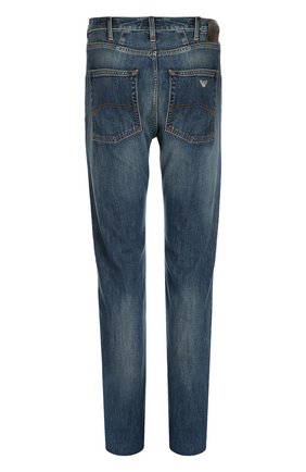 Мужские синие джинсы прямого кроя Armani Jeans, арт. 06J74/2U купить в ЦУМ | Фото №1 Джинсы прямого кроя Armani Jeans синие | Фото №1