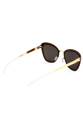Женские солнцезащитные очки MYKITA темно-коричневого цвета по цене 27400 руб., арт. J0SEPPA/G0LD/TERRA/BRILLIANTGREY | Фото 3 Женские солнцезащитные очки MYKITA темно-коричневого цвета, арт. J0SEPPA/G0LD/TERRA/BRILLIANTGREY | Фото 3