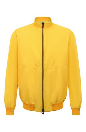 Мужской куртка-бомбер KITON желтого цвета по цене 178000 руб., арт. UW0024/8L69 | Фото 1 Мужской куртка-бомбер KITON желтого цвета, арт. UW0024/8L69 | Фото 1 (Материал внешний: Синтетический материал, Шелк; Рукава: Длинные; Длина (верхняя одежда): Короткие; Принт: Без принта; Мужское Кросс-КТ: Верхняя одежда; Кросс-КТ: Куртка; Стили: Кэжуэл; Статус проверки: Проверена категория)