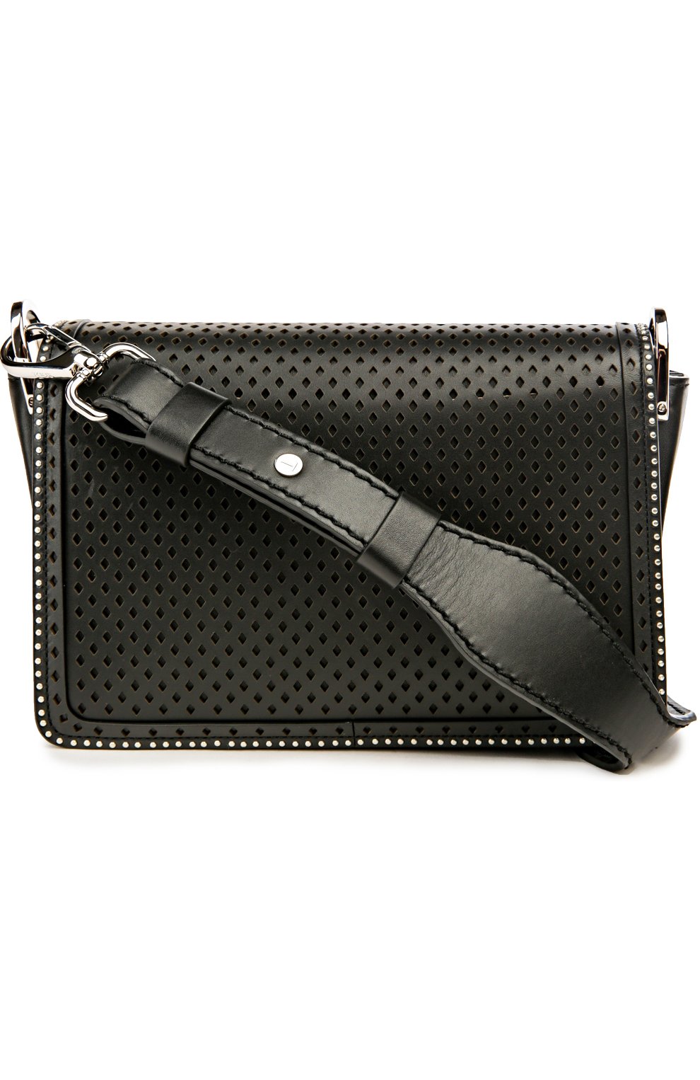 Женская сумка из перфорированной кожи TOD’S черная цвета, арт. XBWAMUJB100T0P купить в ЦУМ | Фото №2 Сумка из перфорированной кожи Tod’s черная цвета | Фото №2
