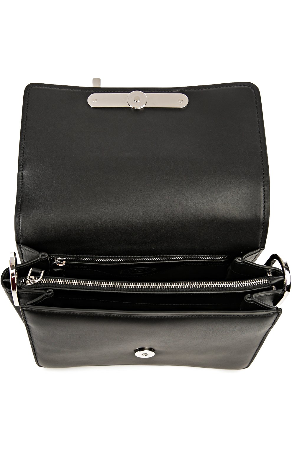 Женская сумка из перфорированной кожи TOD’S черная цвета, арт. XBWAMUJB100T0P купить в ЦУМ | Фото №4 Сумка из перфорированной кожи Tod’s черная цвета | Фото №4