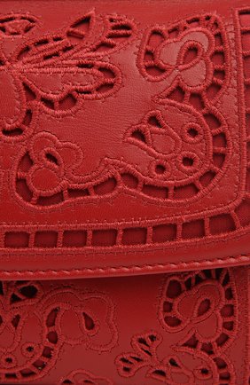 Женская сумка sicily small с прорезной вышивкой и зеркалом DOLCE & GABBANA красная цвета, арт. 0116/BB6003/AT414 купить в ЦУМ | Фото №5 Сумка Sicily small с прорезной вышивкой и зеркалом Dolce & Gabbana красная цвета | Фото №5