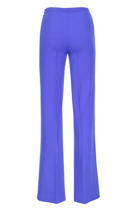 Женские расклешенные шерстяные брюки со стрелками KITON синего цвета, арт. D41102/9M81 | Фото 2 (Статус проверки: Проверено, Проверена категория; Длина (брюки, джинсы): Удлиненные; Материал внешний: Шерсть; Женское Кросс-КТ: Брюки-одежда)