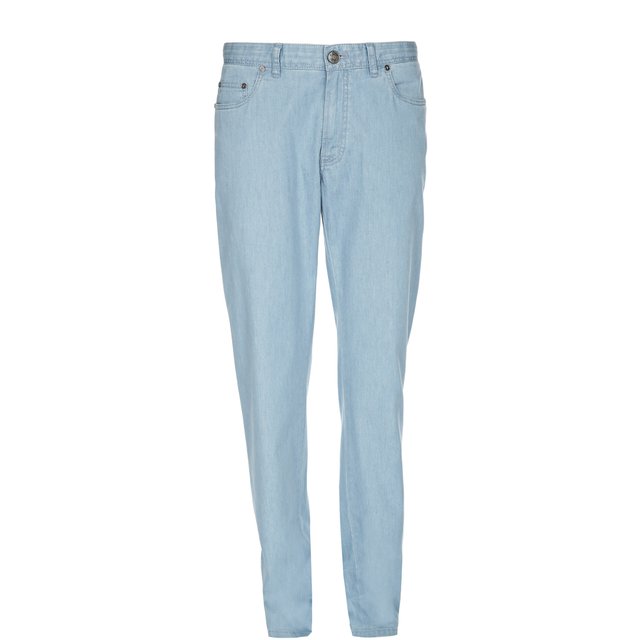 Прямые джинсы из эластичного хлопка Brioni 1704446