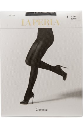 Женские черные капроновые колготки LA PERLA черного цвета, арт. 58232 | Фото 1 (Материал внешний: Синтетический материал)