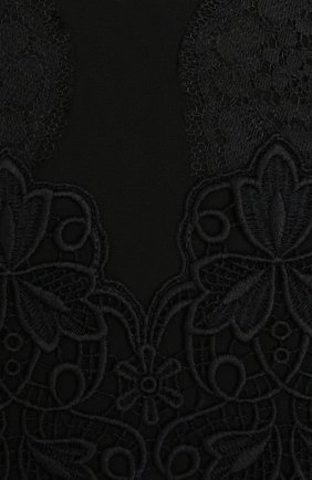 Женский черный шелковый шарф с кружевом Dolce & Gabbana, арт. 0136/FS166A/G7GZH купить в ЦУМ | Фото №3 Шелковый шарф с кружевом Dolce & Gabbana черный | Фото №3
