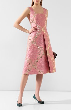 Женская текстильные туфли rainbow lace DOLCE & GABBANA зеленого цвета по цене 57950 руб., арт. 0112/CD0066/AL198 | Фото 2 Женская текстильные туфли rainbow lace DOLCE & GABBANA зеленого цвета, арт. 0112/CD0066/AL198 | Фото 2