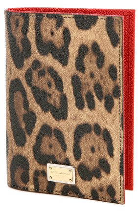 Обложка для паспорта с леопардовым принтом Dolce & Gabbana, коричневого цвета, арт. 0116/BI1713/A7158 в ЦУМ | Фото №3 Обложка для паспорта с леопардовым принтом Dolce & Gabbana коричневого цвета | Фото №3