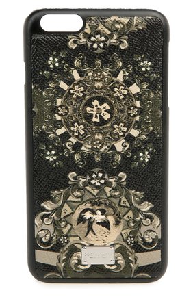 Кожаный чехол для iPhone 6 Plus с принтом Dolce & Gabbana, цвет , арт. 0115/BP2126/AB059 в ЦУМ | Фото №1 Кожаный чехол для iPhone 6 Plus с принтом Dolce & Gabbana | Фото №1