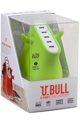 Зарядная станция U.Bull на 5 устройств Momax, цвет , арт. UM5SEUG в ЦУМ | Фото №6 Зарядная станция U.Bull на 5 устройств Momax | Фото №6