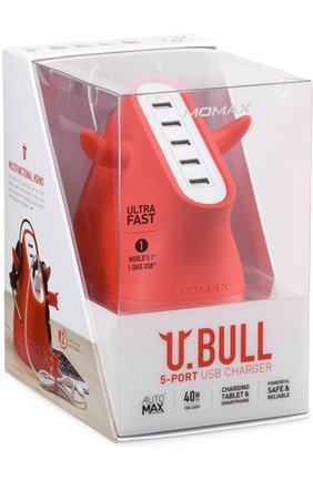 Зарядная станция U.Bull на 5 устройств Momax, цвет , арт. UM5SEUR в ЦУМ | Фото №6 Зарядная станция U.Bull на 5 устройств Momax | Фото №6