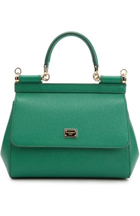 Женская сумка sicily small DOLCE & GABBANA зеленая цвета, арт. 0116/BB6003/A1001 купить в ЦУМ | Фото №1 Сумка Sicily small Dolce & Gabbana зеленая цвета | Фото №1